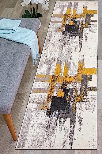 Tapete corredor Rugshop moderno abstracto 2x7 pies miniatura 6