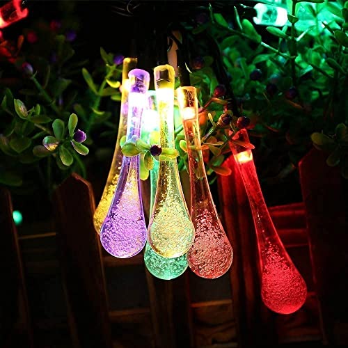 Image of Xenith 14 LED Crystal Bubble Waterdrop Fairy String Lights for Diwali Christmas Xmas Tree New Year Party Birthday Wedding Garden Indoor Outdoor Decoration Light (Multicolor, 3.5 Meter)
