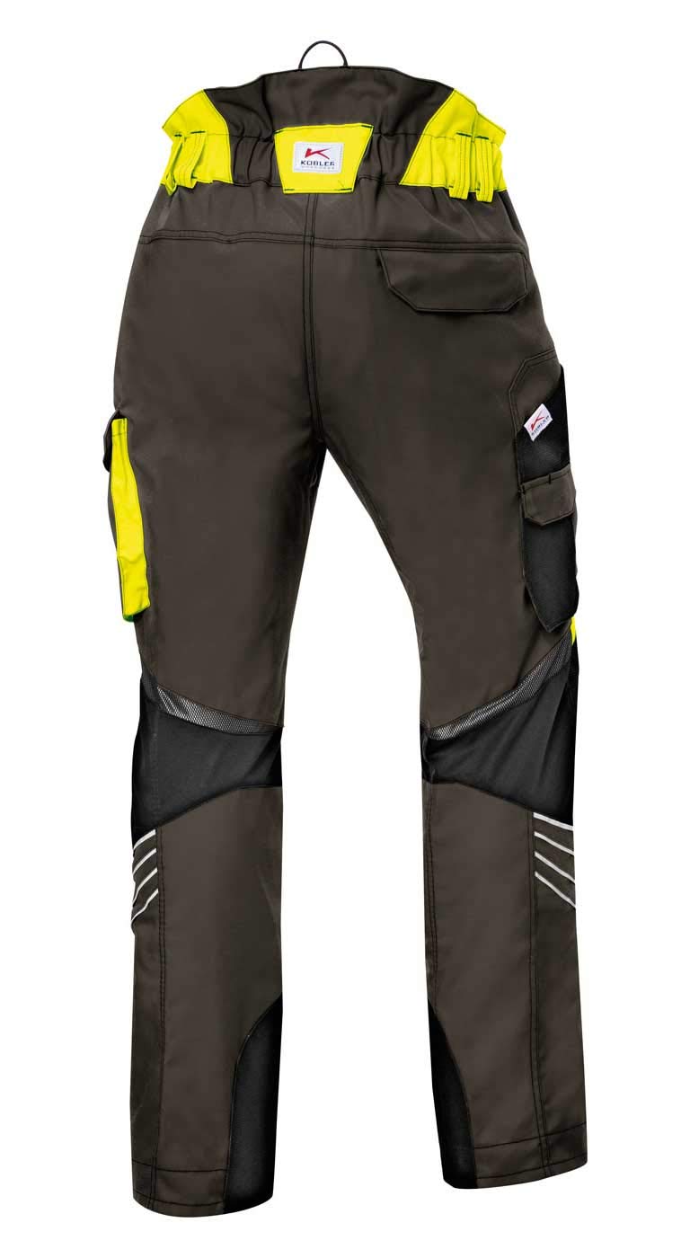 KÜBLER Workwear | KÜBLER Forest Schnittschutzhose PSA 3 | Oliv/warngelb | Größe 82