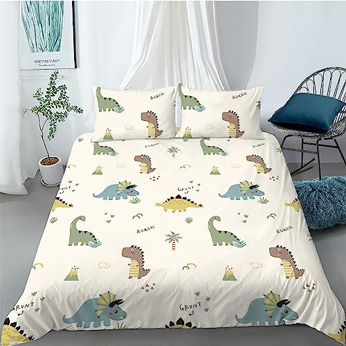 MUSOLEI Dinosaur Duvet Cover Set Kids Boys Girls Cartoon Animal Bedding Set - Image 2