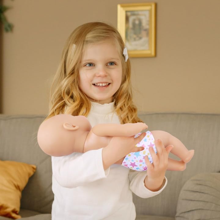 Miniatura 5 de Zita Element 10 pañales para muñeca de bebé para ropa interior de muñeca de 14 a 16 pulgadas, tamaños de 15 y 18 pulgadas, regalo