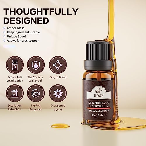 Top 12 Essential Oils For Diffusers Aromatherapy Set - 100% Pure Peppermint, Lavender, Eucalyptus, Tea Tree, Lemongrass, Rosemary - Great For Home, Candle Making & Soap - 10Ml Each #TOP2