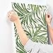 York Wallcoverings Tropics Bali Leaves Removable Wallpaper, White/Green