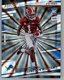 2022 Panini Prestige Xtra Points Sunburst #307 Jameson Williams RC Rookie Detroit Lions NFL Football Trading Card