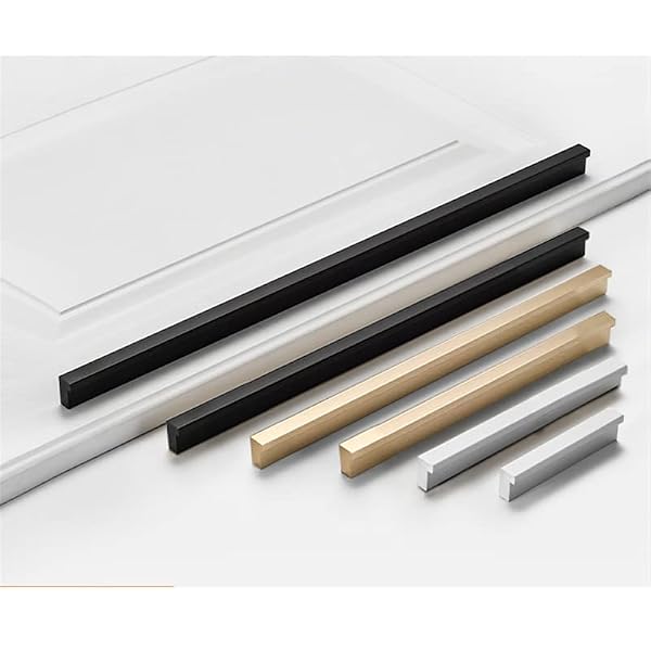 FoeZoe 10 Pack Kitchen Cabinet Pulls - Kitchen Cabinet Handles for Dresser Drawers - L-Shaped Cross Sections, (31.5 inches,Black) by FoeZoe - Used condition - US$93.41
