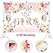 Baby Shower Decorations for Girl,Floral Theme Girl Baby Shower Balloons,It Is A Girl Backdrop Sign for Gender Reveal Party Supplies