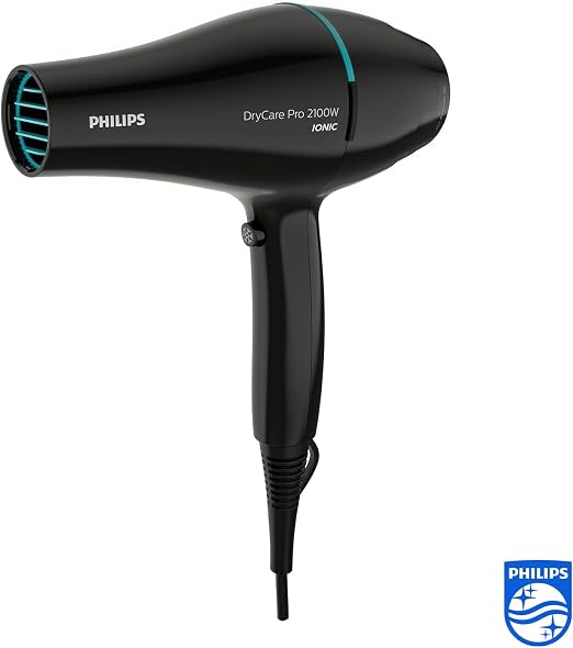 Philips Thermoprotect - Secador de Pelo Profesional, motor AC, cuidado  iónico, boquilla 9 mm y 6 velocidades, temperatura ThermoProtect, 2100 W,  negro y turquesa, BHD272/00 : Philips: Amazon.es: Salud y cuidado personal