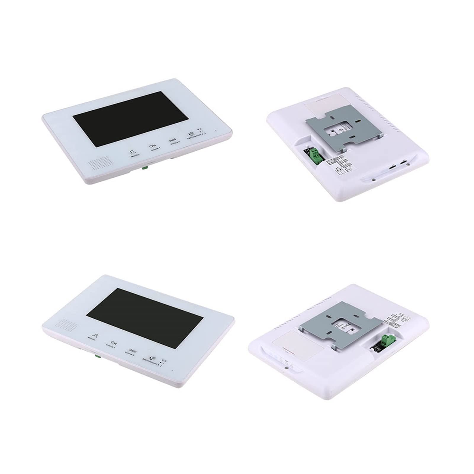Videoportero con cámara de alta definición, 7 pulgadas Autobús 2 Kit de sistemas de intercomunicadores de teléfono de video for cables for casa 1 unidades Apartamento Noche Visión Audio claro, Fácil d