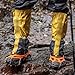 Hiking Gaiters，Outdoor Leg Warmers, High Top Gaiters, Suitable for Mountaineering, Snow Camping, Fishing(Black,Large)
