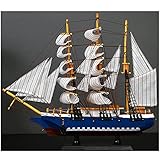 Material: Hergestellt aus hochwertigen Holzmaterialien, Korrosionsschutz, ungiftig, geruchslos und Umweltschutz, das Segelbootmodell ist robust und hat ein langes Leben.