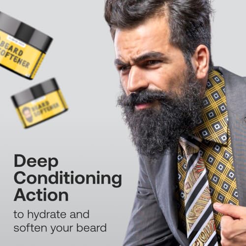 Image of RUBAB MEN Beard Softener, 40g | Shea Butter Infused Cream for Daily Style
