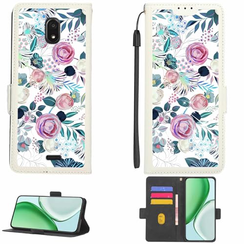 Kinetijy hülle Kompatibel Für BLU View MEGA B110DL Hülle Hülle Handyhülle Schutzhülle [Mit 9H Festigkeit HD Schutzfolie][RFID-Blockierung][Brechungseffekt] LPT-HUA3