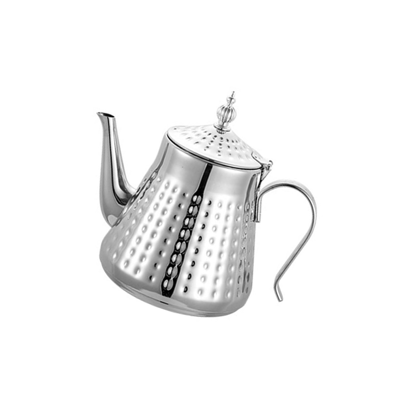 ZEPFJHE Stainless Steel Stovetop Kettle with Hammer Design Removable Infuser Ergonomic Grip Fast Water Boiling Stainless Steel Teapot with Filter