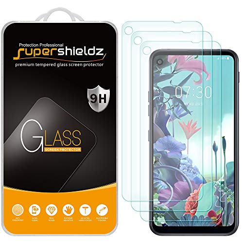 Supershieldz (3 Pack) Designed for LG Q70 Tempered Glass Screen Protector, 0.33mm, Anti Scratch, Bubble Free