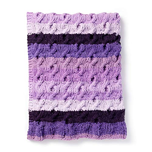 Image of Bernat Blanket Yarn, Eggplant Ombre