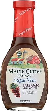 Maple Grove Farms Sugar Free Balsamic Vinaigrette, 8 oz Pack of 2