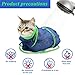 Catcan Breathable Mesh Shower Bag - Anti Scratch Adjustable Grooming for Nail Trimming, Bathing - Polyester Soft Cat Washing (Blue-Green)