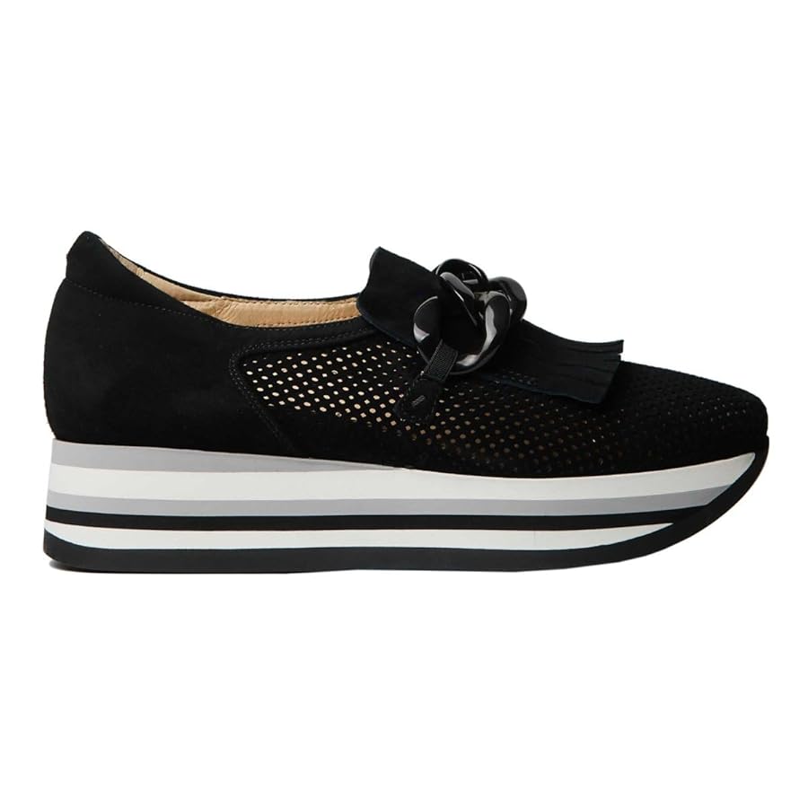 Softwaves Platform Sneaker in black suede showcasing summer styling versatility