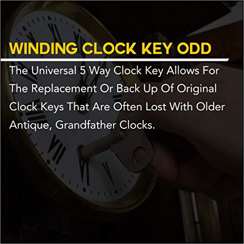 Brass Blessing : 10-Size Solid Brass Clock Winding Keys - 5 Odd & 5 Even Sizes 2 To 11 (5025) #TOP3