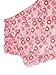 Verdusa Women's 70s Floral Print Tie Front Mesh Cover Up Long Bell Sleeve V Neck Crop Boho Blouse Pink Small