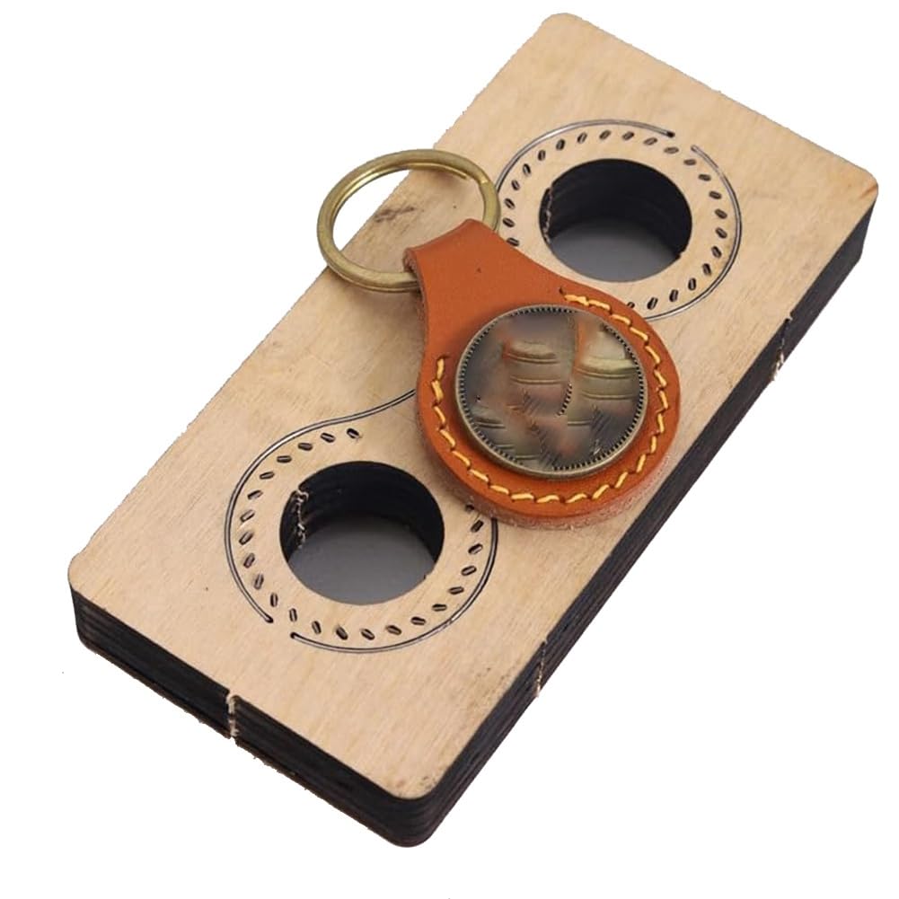 Faeymth Leather Keychains Cutting Die Keychain Cutting Mold for DIY Leather Crafts Making