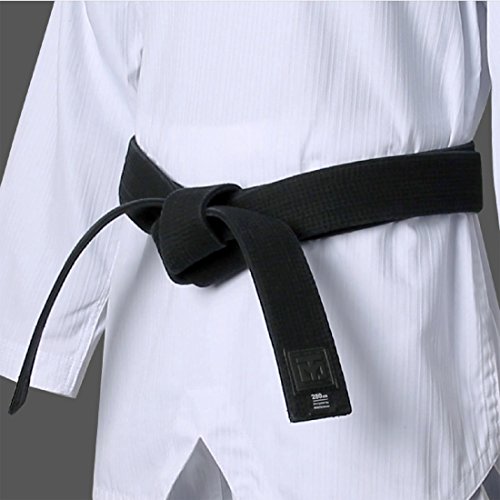 Mooto Korea Taekwondo Do Black Belt Width 5Cm Double Wrap Martial Arts Tkd Judo Karate (Length 300Cm(9.84Ft)) #TOP5