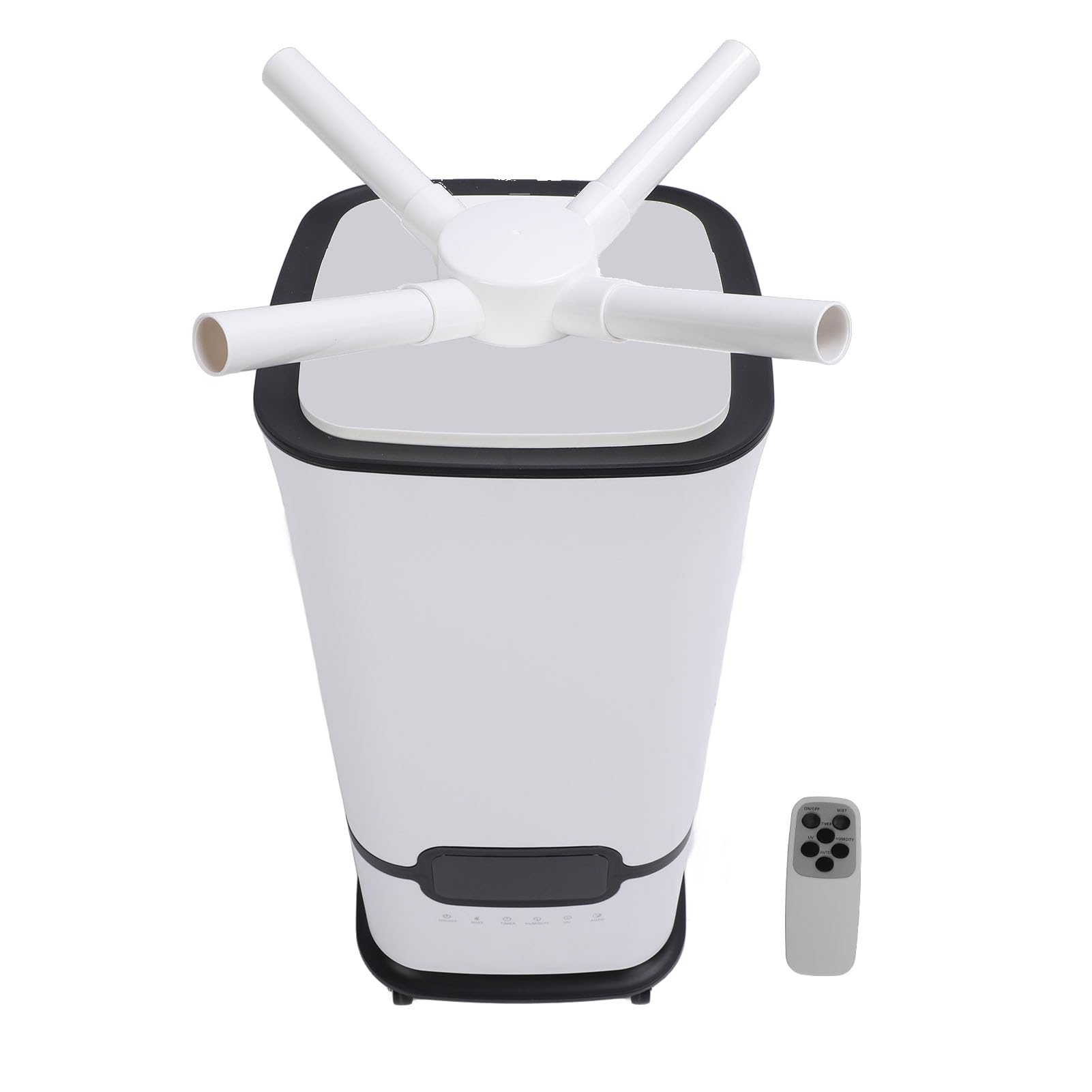 SIXRUN Umidificatore Grande da 16 Litri, Umidificatore Industriale Serbatoio 'Acqua da 16 Litri 3 Piastre di Atomizzazione Umidificatore a Ultrasuoni con Temporizzazione Intelligente
