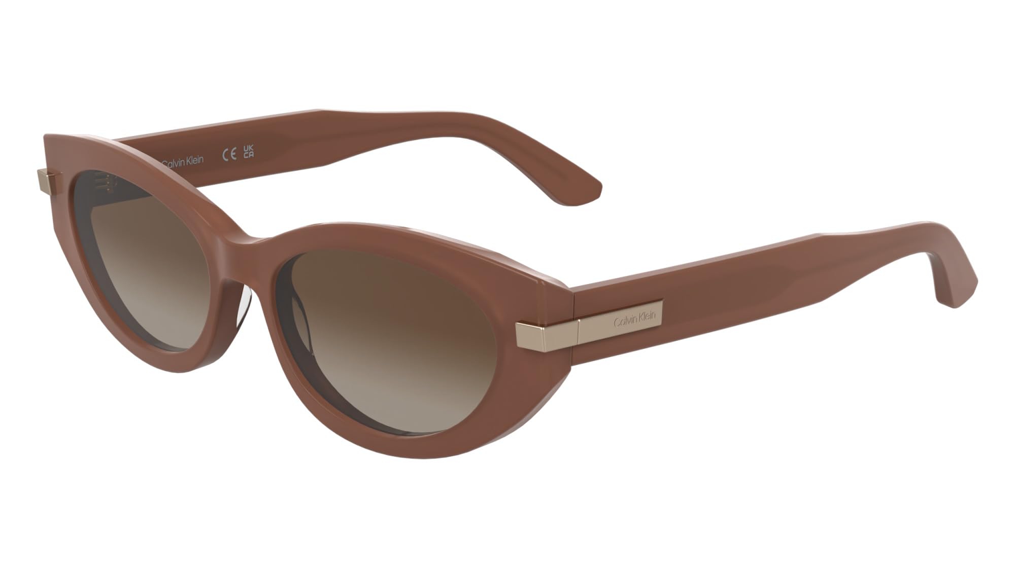Calvin Klein Women's Sunglasses CK25502S - Opaline Rose with Gradient Brick Lens
