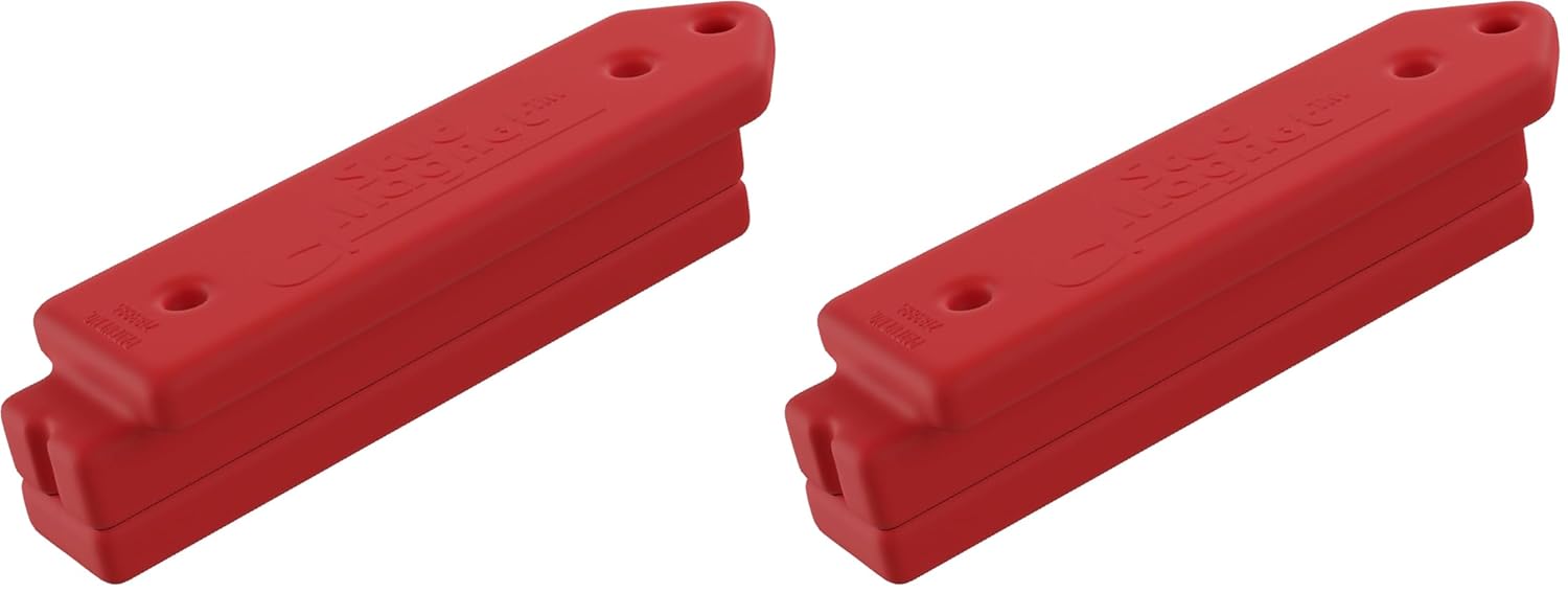 Master Magnetics Magnetic Stud Finder with Shield - Drywall Screw and Nail Detector Tool - Made with Strong Neodymium Magnets - 4.25" L - Red - 2-Pack