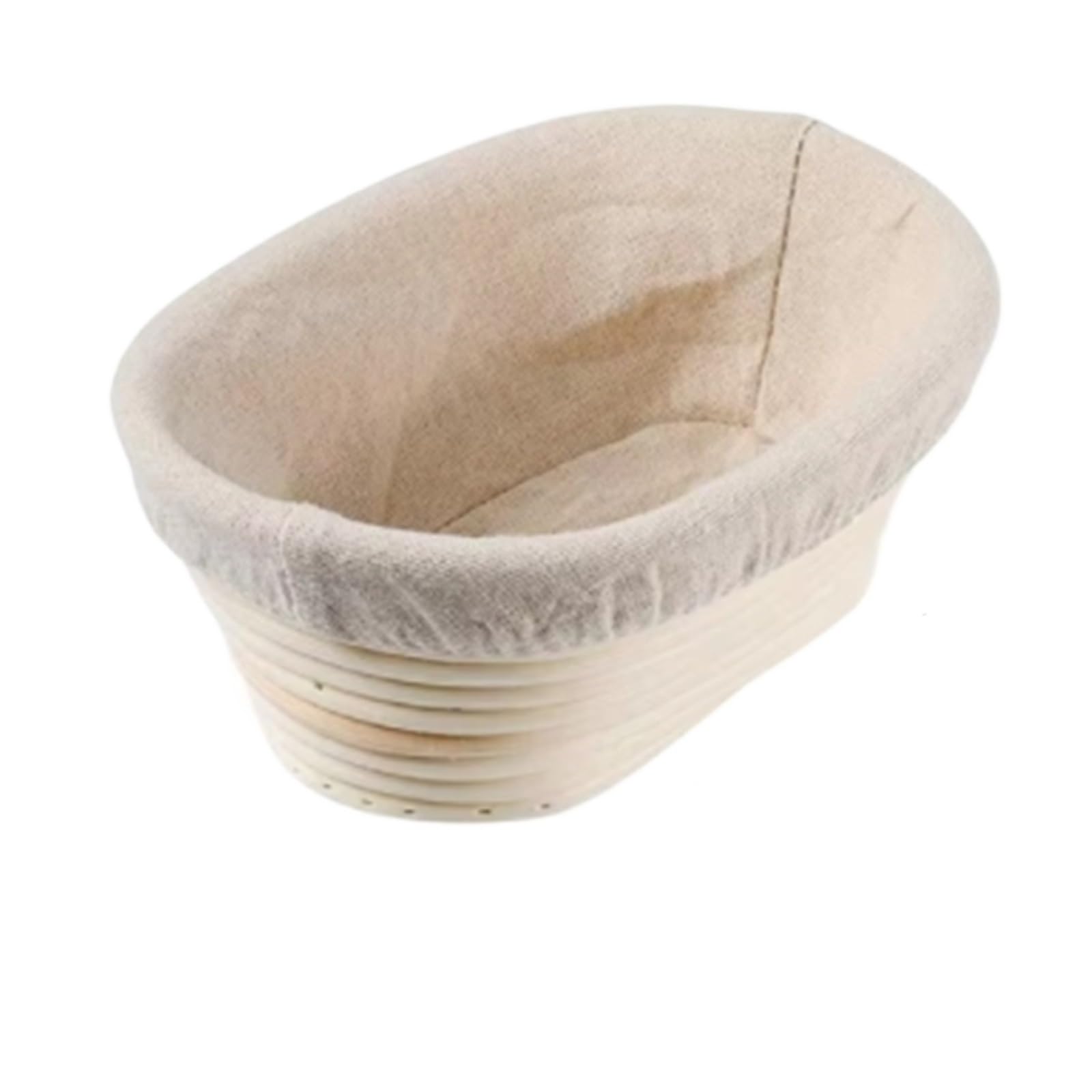 Cesta Para Fermentar Pan Cesta de mimbre de fermentación de ratán Natural, cesta for masa, cesta for pan, cestas a prueba de masas(Oval-21 * 14 * 8cm)