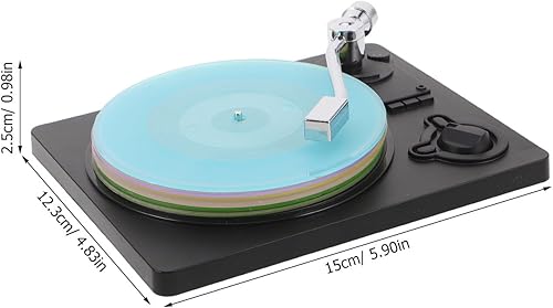 Miniatura 4 de BETOOKY 1 Set Vinyl Coasters Record Coasters for Drinks - Vinyl Record Tableware Mats Music Decors for Party Home Restaurant Desk Accessories