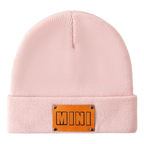 Jastore 2 PCS Parent-Child Beanie Hat Mother & Baby Daughter Son Soft Beanie Cap Kids Winter Warm Knit Hat4