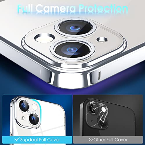 Supdeal Crystal Clear Case For Iphone 14 Plus, [Not Yellowing] [Camera Protection] [Military Grade Drop Tested] Transparent Shockproof Protective Phone Case Soft Silicone Slim Cover, 6.7 Inch, Silver #TOP2