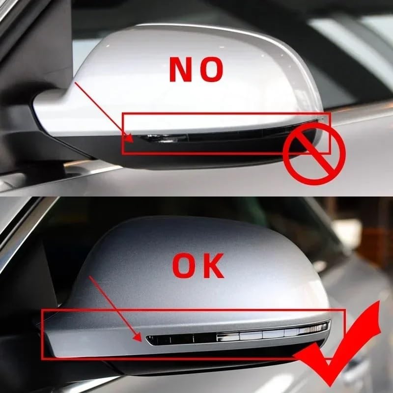 Espejo retrovisor exterior de gran angular para Audi A4 B8 y A3 3
