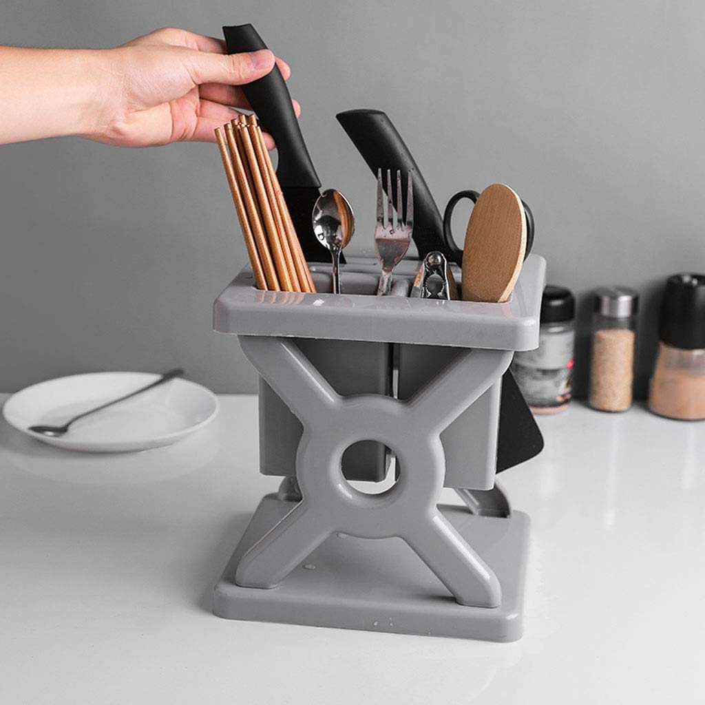 Soporte Cuchillos Cocina sin Cuchillos Soporte De Plástico for Cuchillos Cocina, Bloque, Almacenamiento Herramientas, Utensilios Knife Block(A)