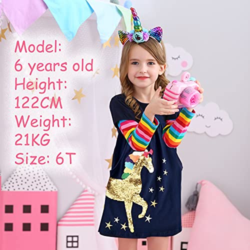 VIKITA Girls Rainbow Dress & Tights LH5806+F5008-4T3