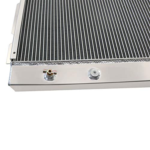 Coolingsnow 4 Rows Radiator For Dodge & Plymouth Mopar V8 26Inch Core 1968-1974 Aluminum Cooling Radiators, 4 Row Radiator #TOP4