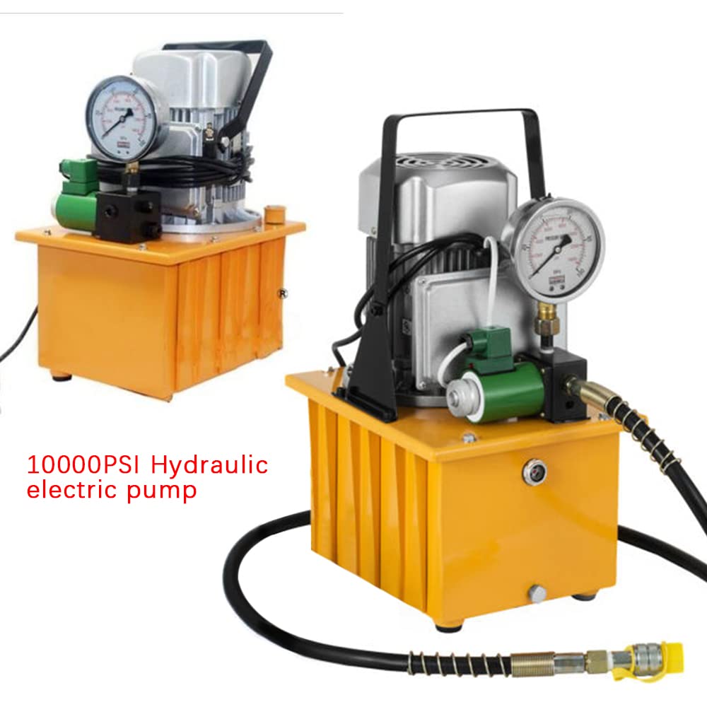 Bomba hidráulica eléctrica 70 MPa, 750 W, 7 L, con pedal