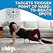 Chirp Wheel Foam Roller – Targeted Back & Neck Relief, Lumbar Spine Stretcher, Spinal Decompression Back Stretcher, Massage Roller with Density Foam for Physical Therapy, Supports 500lbs, 6-Inch Mint