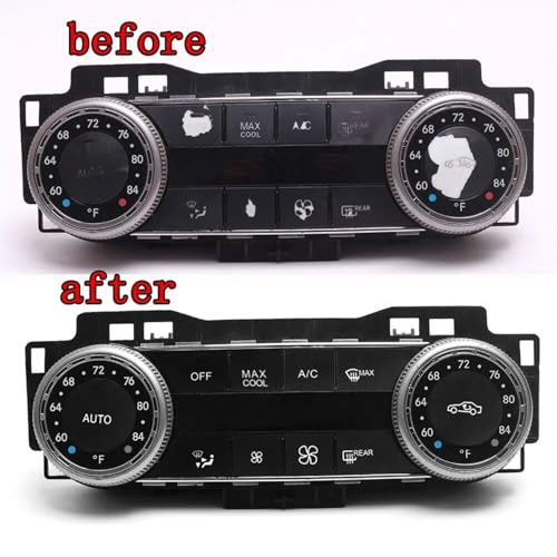 Autocollant bouton commande climatisation pour trajet confort Mercedes - 7