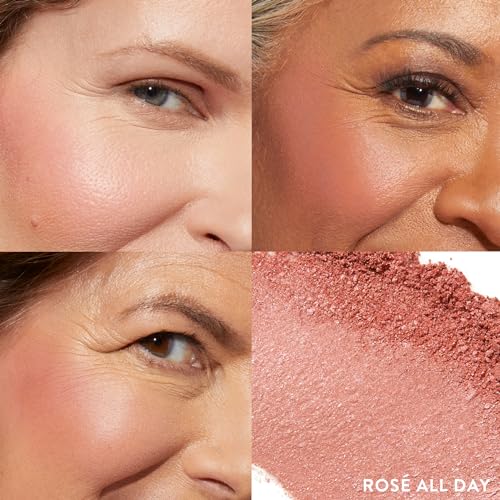 Image of LAURA GELLER NEW YORK Baked Blush-n-Brighten for Mature Skin - 12 Rose All Day - Powder Blush Won't Settle into Fine Lines - Buildable Natural Finish - Longlasting Formula - Made in Italy​