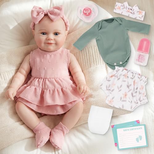 Muñeca Reborn 20" con Dos Conjuntos de Ropa, Realista miniatura 1