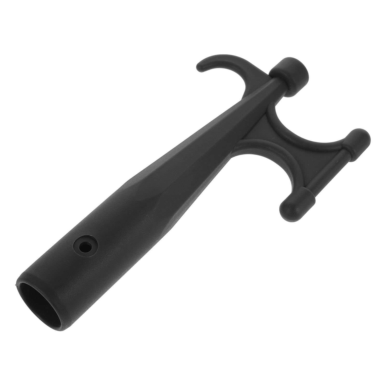 PACKOVE Mezzo Marinaio per Barca in Plastico Nero Design a Doppia Testa, Gancio Resistente per Accessori di Salvataggio Barca per Uso in Navigazione e Campeggio