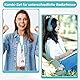 VEVOQIM 6 Stück Schlüsselband,3 Farben Schlüsselband Lang und Kurz Umhängeband mit Mini Abnehmbare Schnalle,Karabinerhaken,Vinyl-ID-Band, Lanyard für Herren Damen Kinder