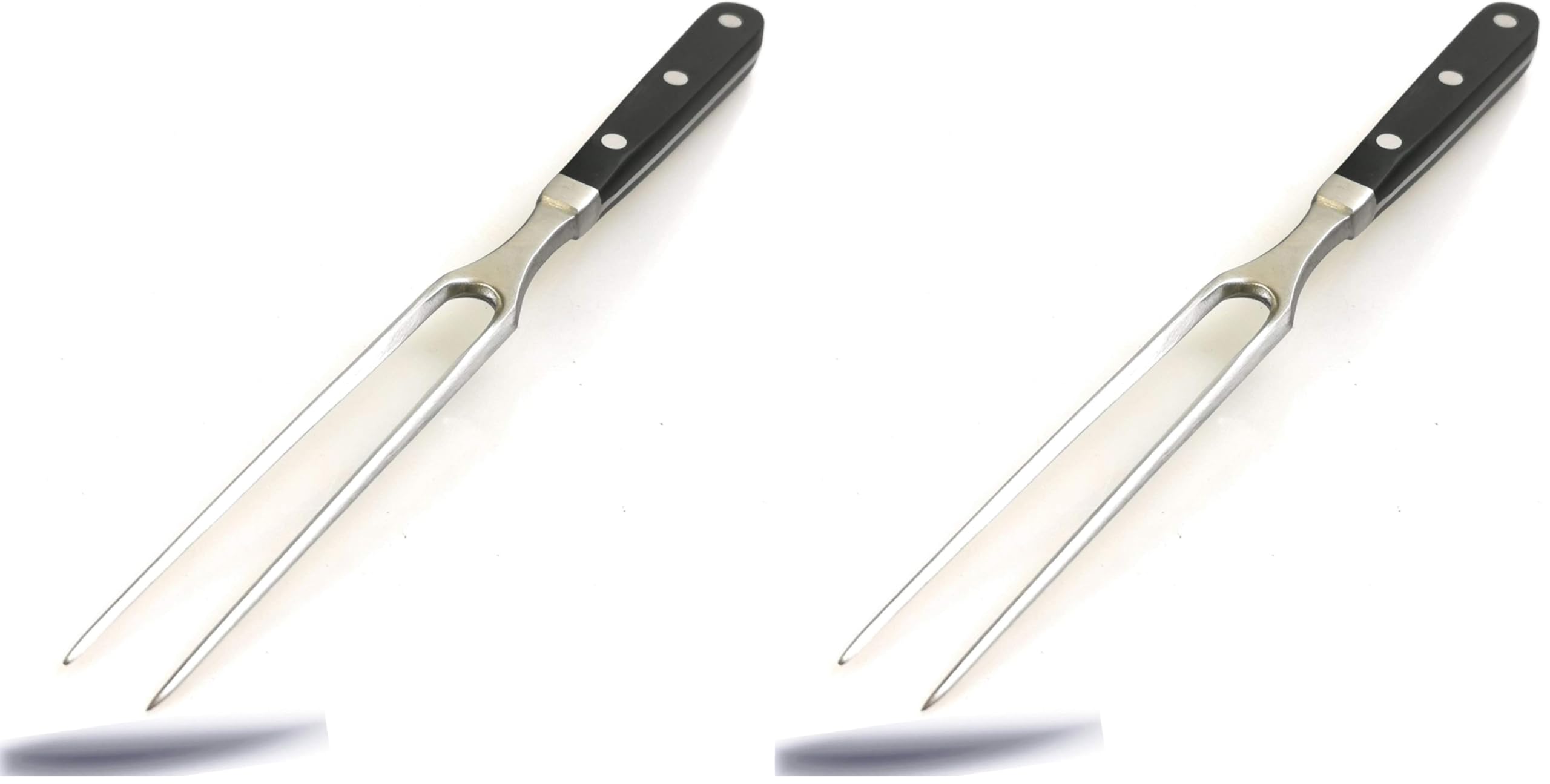Kerafactum Bratengabel Fleischgabel Grillgabel Tranchiergabel Fleisch Braten Gabel für Bratenstücke und Grillfleisch aus hochwertigem Edelstahl extra schwere Qualität 29 cm Meat Fork (Packung mit 2)