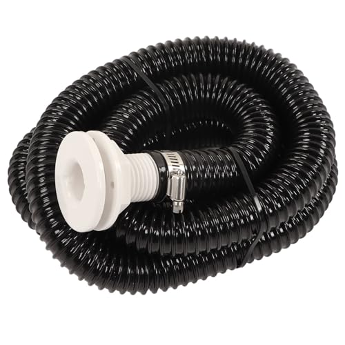 6.6ft Long Seafaring Bilge Pump Hose 1-1/8in OD Pump Outlets Yacht Bilge Pump Plumbing Bundle Vessel Pump Hose Assembly for Efficient Water Evacuation