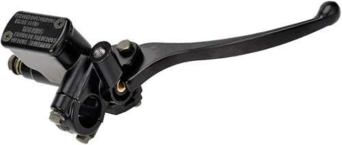 Miniatura 4 de HIAORS Bomba de palanca de cilindro maestro de freno delantero derecho con agujero de espejo de 0.315 in para GY6 50cc 125cc 150cc 250cc Peace Wolf