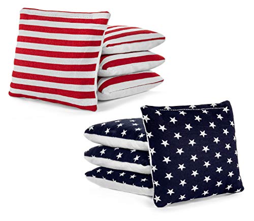 Tailgating Pros Pro-Style Two-Sided Cornhole Bags Slick & Stick Resin Filled Suede and Duck Canvas Set of 8-20+ Color Combos -