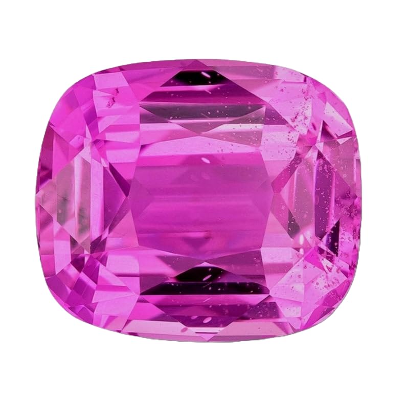 Saphir rose 10x8mm pour bague DIY et création de pendentif personnalisé