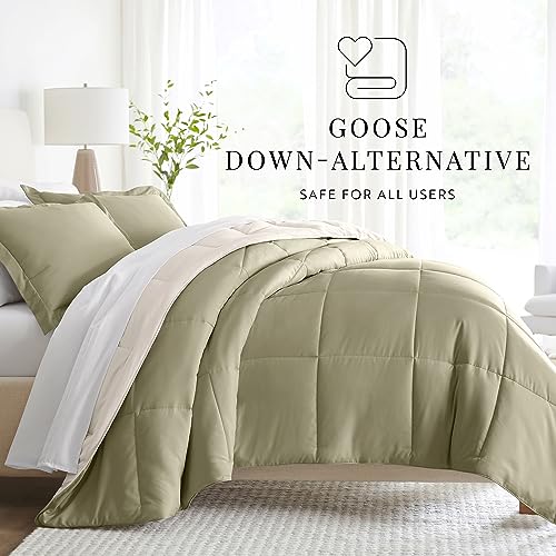 Linen Market Reversible Queen Comforter Set (3 Piece) - Bring Luxury Home With Our Soft And Lightweight Down Alternative Comforters Queen Size - This Includes Your Comforter And 2 Pillow Shams #TOP1